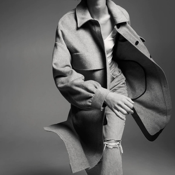 Zara Oversized Shacket Coat Blogger Favorite - Picture 15 of 16